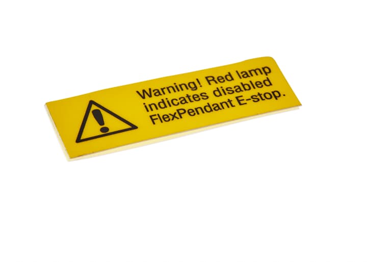 ABB机器人配件 ABB配件原厂型号 3HAC026278-001 Warning lable