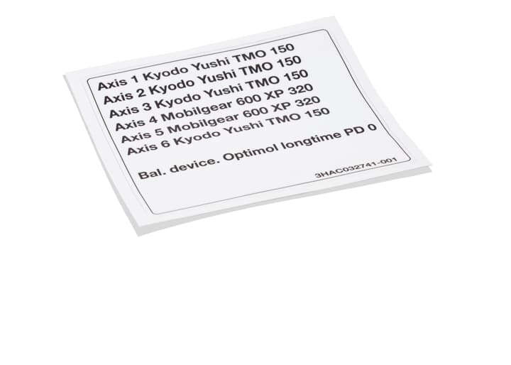 ABB机器人配件 ABB配件原厂型号 3HAC032741-001 Label IRB 6600