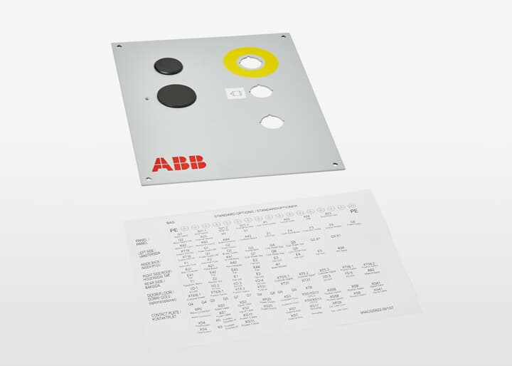 ABB机器人配件 ABB配件原厂型号 3HAC038693-003 Panel plate asm