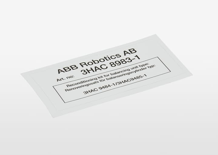 ABB机器人配件 ABB配件原厂型号 3HAC9493-1 Label, reconditioning kit
