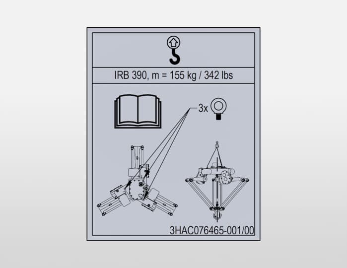 ABB机器人配件 ABB配件原厂型号 3HAC076465-001 Instruction plate