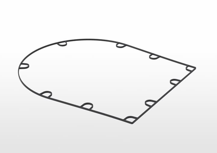 ABB机器人配件 ABB配件原厂型号 3HAC073606-001 gasket, upper cover, 450