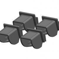 SIMATIC S7-1200， RJ45 电缆夹， 单端口 每份包装 4 件