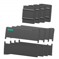 SIMATIC S7-1200，备件 正面翻盖 CPU 1214 （CPU 1214 顶部正面翻盖 /前面翻盖下/信号 机载盖板） 每个 4 件