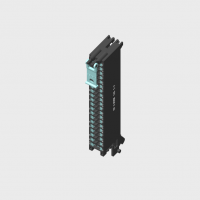 SIMATIC S7-1500，前连接器 以 Push-In 技术包装，40针 针对 25mm 宽模块 和 S7-1500 的紧凑型 CPU， 包括电缆扎带