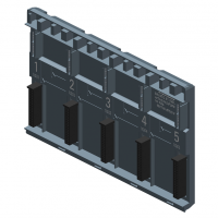 西门子PLC|SIMATIC S7-1500 / ET 200MP 有源背板总线 4 个插槽用于插接 S7-1500 外设模块 用于热插拔