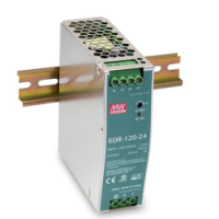 明纬120W工业用DIN导轨型单组输出   EDR-120-12   直流电压12V