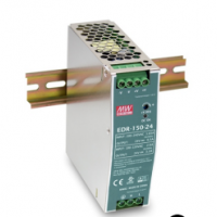 明纬150W工业用DIN导轨型单组输出   EDR-150-24   直流电压24V