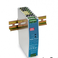 明纬75W工业用DIN导轨型单组输出   NDR-75-12   直流电压12V