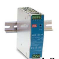 明纬120W工业用DIN导轨型单组输出   NDR-120-48   直流电压48V