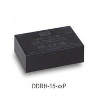 meanwell明纬 直流/直流 导轨式 15W高可靠150~1500Vdc超宽输入DC-DC转换器 DDRH-15-12P