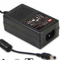 meanwell明纬 交流/直流 18W 18V AC-DC高信赖性绿色工业用适配器 GST18A18-P1J