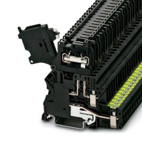 菲尼克斯接线端子 UT 4-PE/HESILED 24 (5X20) - 保险丝接线端子  物料号：3070053