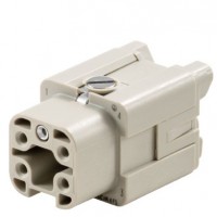 魏德米勒 固定回路插芯 HA系列 - 16A、250V、3 - 48 针 订货号 1498400000 / 重载HDC HA 4 FS