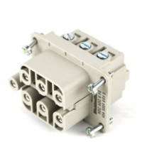 魏德米勒 固定回路插芯 AOC 系列（防开路电路） - 40A、500V、6 针 订货号 2466800000 / HDC插芯HDC AOC 6 FS