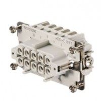 魏德米勒 固定回路插芯 HE 系列 - 16A、500V、6 - 48 针 订货号 1745770000 / 重载HDC HE 10 FT