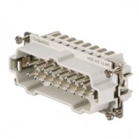 魏德米勒 固定回路插芯 HE 系列 - 16A、500V、6 - 48 针 订货号 1745840000 / 重载HDC HE 16 MT