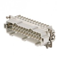 魏德米勒 固定回路插芯 HE 系列 - 16A、500V、6 - 48 针 订货号 1745850000 / 重载HDC HE 24 MT