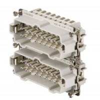 魏德米勒 固定回路插芯 HE 系列 - 16A、500V、6 - 48 针 订货号 1745860000 / 重载HDC HE 16 MT 17-32