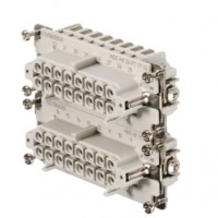 魏德米勒 固定回路插芯 HE 系列 - 16A、500V、6 - 48 针 订货号 1745800000 / 重载HDC HE 16 FT 17-32
