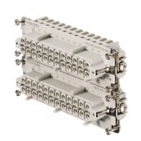 魏德米勒 固定回路插芯 HE 系列 - 16A、500V、6 - 48 针 订货号 1745810000 / 重载HDC HE 24 FT 25-48