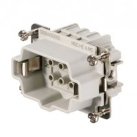 魏德米勒 固定回路插芯 HE 系列 - 16A、500V、6 - 48 针 订货号 1200400000 / 重载HDC HE 6 MC