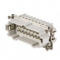 魏德米勒 固定回路插芯 HE 系列 - 16A、500V、6 - 48 针 订货号 1207900000 / 重载HDC HE 16 MC