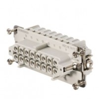 魏德米勒 固定回路插芯 HE 系列 - 16A、500V、6 - 48 针 订货号 1208000000 / 重载HDC HE 16 FC