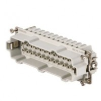 魏德米勒 固定回路插芯 HE 系列 - 16A、500V、6 - 48 针 订货号 1211500000 / 重载HDC HE 24 MC