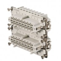 魏德米勒 固定回路插芯 HE 系列 - 16A、500V、6 - 48 针 订货号 1216700000 / 重载HDC HE 16 FC 17-32