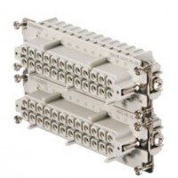 魏德米勒 固定回路插芯 HE 系列 - 16A、500V、6 - 48 针 订货号 1226600000 / 重载HDC HE 24 FC 25-48