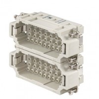 魏德米勒 固定回路插芯 HEE 系列 - 16A、500V、10 - 64 针 订货号 1018950000 /连接器产品HDC HEE 32 MC 33-64