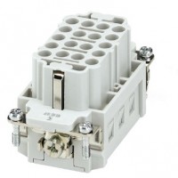 魏德米勒 固定回路插芯 HEE 系列 - 16A、500V、10 - 64 针 订货号 3023940000 / HDC HEE 18 FP