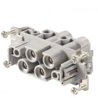魏德米勒 固定回路插芯 MixMate 系列-10A-110A、160V-1000V、4-42针 订货号1023230000 /混合型插芯HDC S4/2 FS