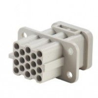 魏德米勒 固定回路插芯 HQ 系列 - 10A-40A、250V-690V、5-17 针 订货号 1003200000 / 重载HDC HQ 17 FC