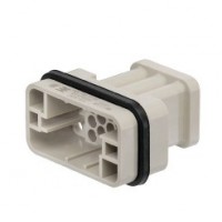 魏德米勒 固定回路插芯 HQ 系列 - 10A-40A、250V-690V、5-17 针 订货号 1003210000 / 重载HDC HQ 17 MC