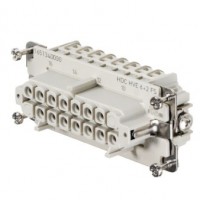 魏德米勒 固定回路插芯 HQ 系列-10A-40A、250V-690V、5-17 针 订货号 1967240000 / HDC HVE 6+2 FT CTH