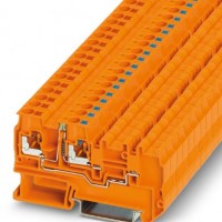 菲尼克斯接线端子 PTIO-IN 2,5/3-LED 24 GN - 启动器/执行器接线端子  物料号：3244561