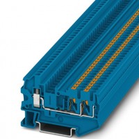 菲尼克斯接线端子  PTU 2,5-TWIN BU - 直通式接线端子  物料号：3209516