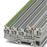 菲尼克斯接线端子  STIO 2,5/4-PE/2B/L-LA24RD/O-M - 建筑安装用接地端子  物料号：3209170