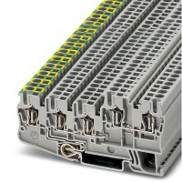菲尼克斯接线端子  STIO 2,5/4-PE/2B/L - 建筑安装用接地端子  物料号：3209060