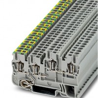 菲尼克斯接线端子  STIO 2,5/3-PE/B/L - 建筑安装用接地端子  物料号：3209044