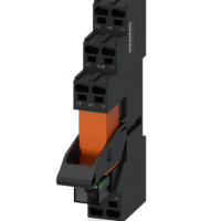 西门子变频器 继电器 SIMATIC 插入式继电器全套设备 24V DC，1 个转换触点，LED 模块，红色底座 / LZS:RT3D4L24