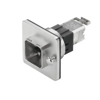 魏德米勒 接插件 RockStar®ModuPlug  工业以太网  订货号   1058270000 /  V14带RJ45转接座法兰，中间锁紧