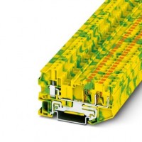 菲尼克斯接线端子  PTU 4-TWIN-PE - 接地端子  物料号：3211862