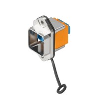 魏德米勒 接插件 RockStar®ModuPlug  工业以太网  订货号  1058150000 / 光纤连接器法兰转接座，V14型，适用LC单模