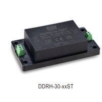 meanwell明纬  30W高可靠150~1500Vdc超宽输入DC-DC转换器    DDRH-30系列