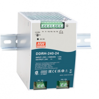 meanwell明纬  240W 高信赖250~1500Vdc 超宽输入导轨型DC-DC转换器    DDRH-240-12
