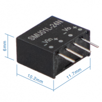 meanwell明纬  1W SIP4 封装DC-DC非稳压转换器     SMU01-N系列