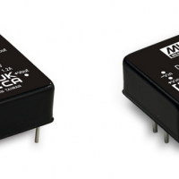 meanwell明纬  6W 1"x1" 封装8:1超宽输入DC-DC稳压转换器     SI06W8 & DI06W8系列